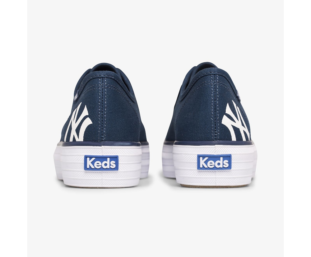 Zapatillas Keds Mujer Azul Marino - Triple Kick Mlb® - 293-PZHUAR